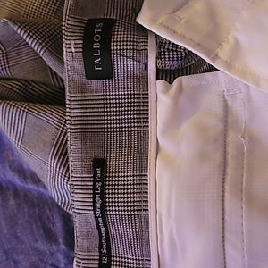 Talbots Black and White Houndstooth Checkered Pants Sz 12